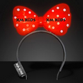 Light Up Red Big Bow Headband - 5 Day